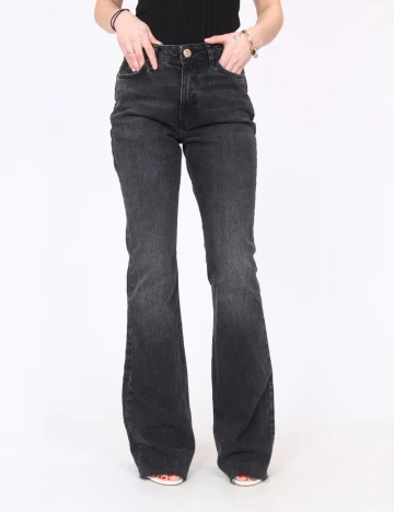 Blugi River Island, gri inchis