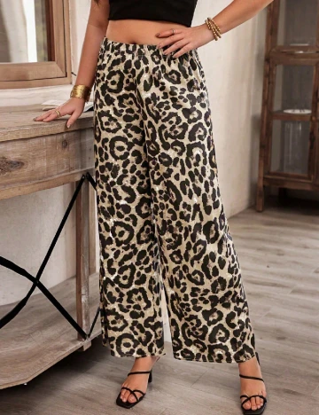 Pantaloni SHEIN CURVE, animal print