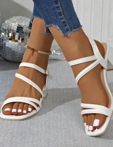 Sandale SHEIN, alb