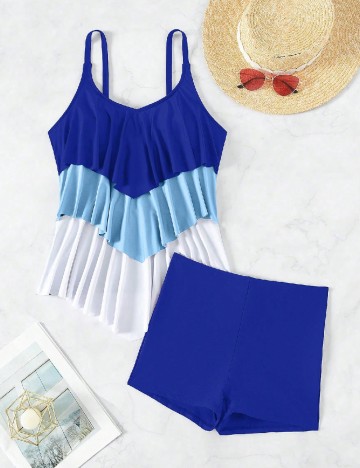 
						Costum de baie SHEIN, albastru