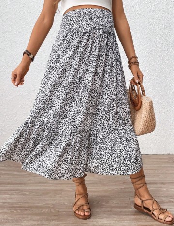 
						Fusta SHEIN Maternity, alb