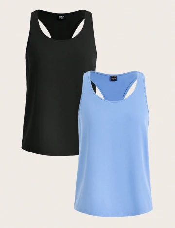 Set Maiouri 2 bucati SHEIN, albastru/negru