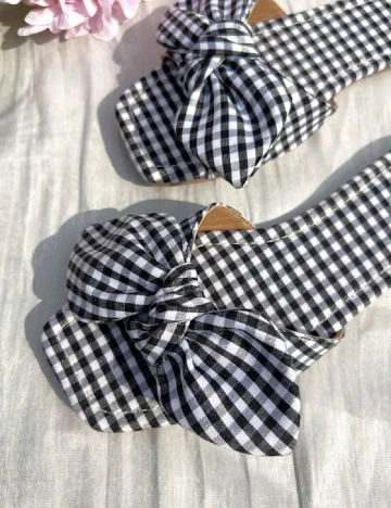 Slapi SHEIN, alb/negru