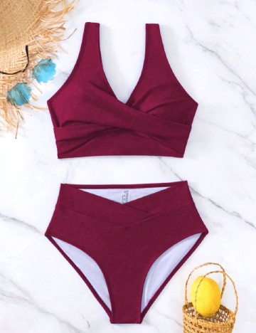 
						Costum de baie SHEIN, mov