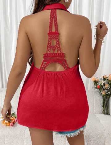 Camasa SHEIN CURVE, rosu