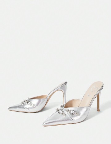 
						Saboti SHEIN, argintiu