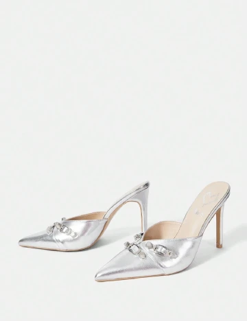 Saboti SHEIN, argintiu