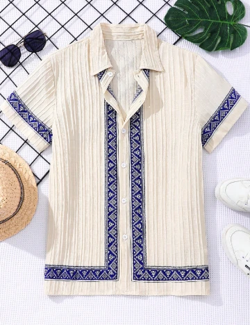 Camasa Shein Kids, bej