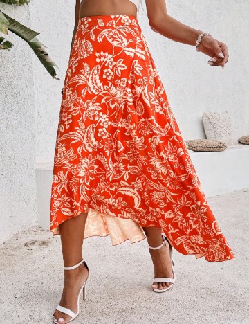 
						Fusta SHEIN, portocaliu