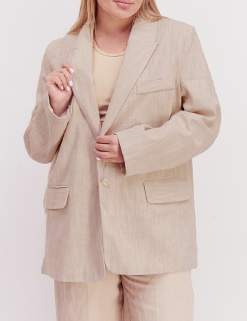 
						Sacou River Island Plus Size, crem