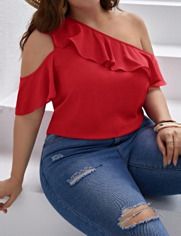 Bluza SHEIN CURVE, rosu