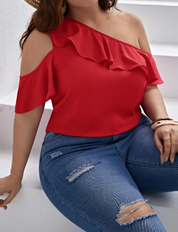 Bluza SHEIN CURVE, rosu