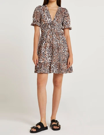 Rochie scurta River Island, animal print