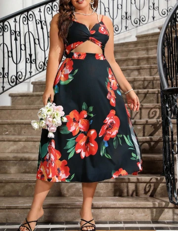 Rochie medie SHEIN CURVE, negru