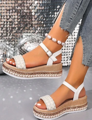Sandale SHEIN, alb
