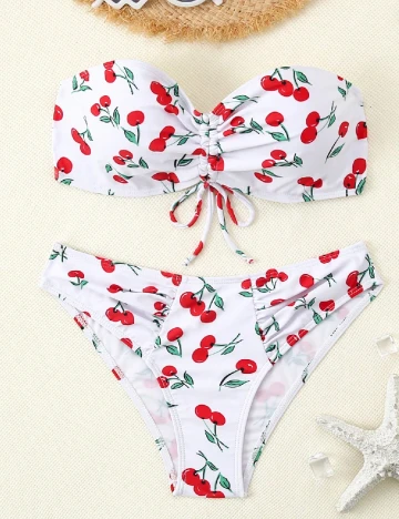 Costum de baie SHEIN, alb