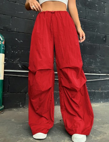 
						Pantaloni SHEIN, rosu