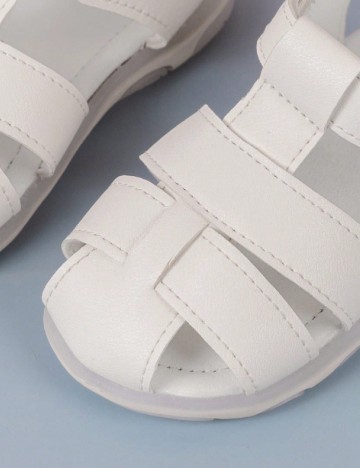 Sandale Shein Kids, alb