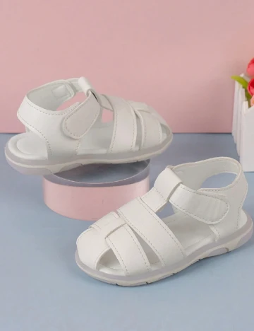 Sandale Shein Kids, alb