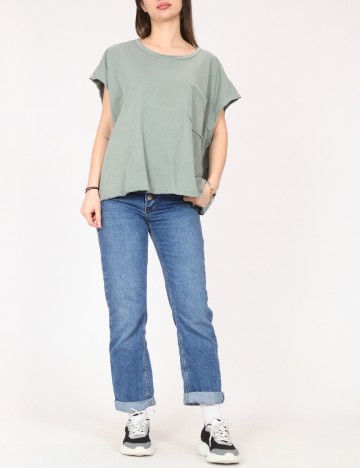 Tricou Oversize River Island, verde
