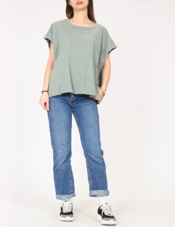 Tricou Oversize River Island, verde