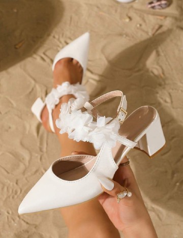 Pantofi SHEIN, alb