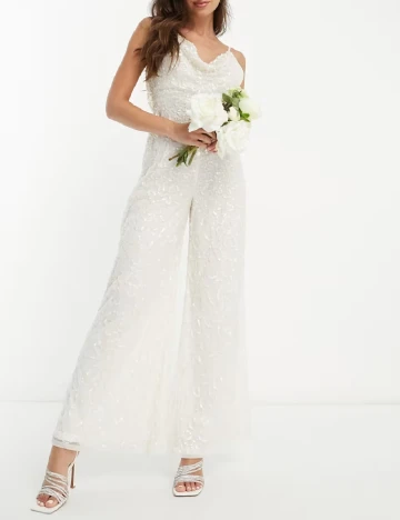 Salopeta Starlet, ecru