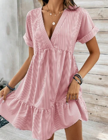 Rochie scurta SHEIN, roz