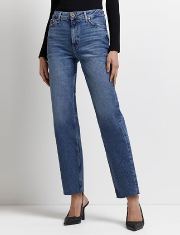 
						Blugi River Island, albastru