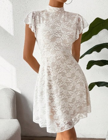 
						Rochie scurta SHEIN, alb