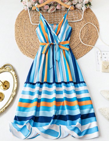 
						Rochie lunga SHEIN, mix culori