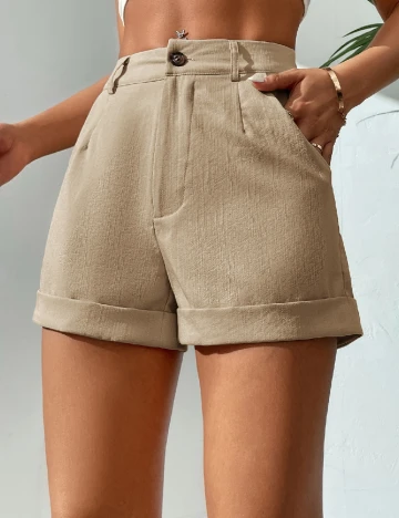 Pantaloni scurti SHEIN, crem