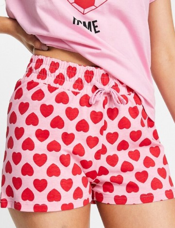 Pijama Threadbare, roz