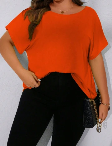 Tricou SHEIN CURVE, portocaliu