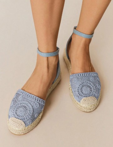 
						Espadrile SHEIN, albastru