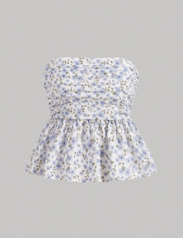 
						Top SHEIN CURVE, floral print