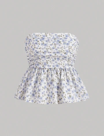 Top SHEIN CURVE, floral print