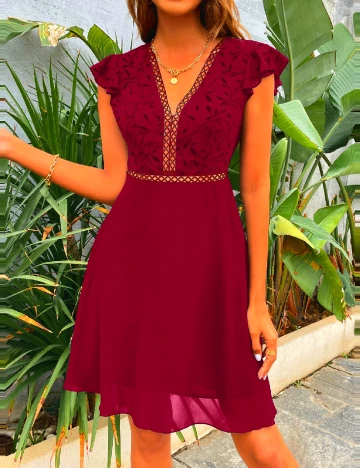 Rochie scurta SHEIN, visiniu