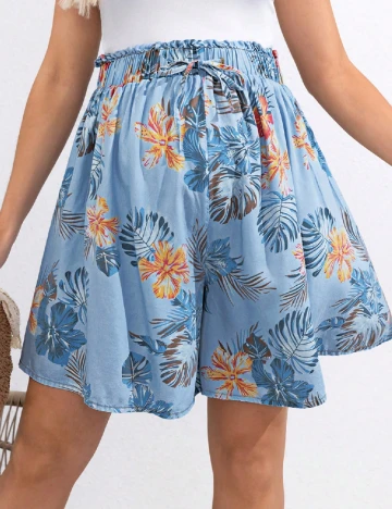 Pantaloni scurti SHEIN Maternity, albastru