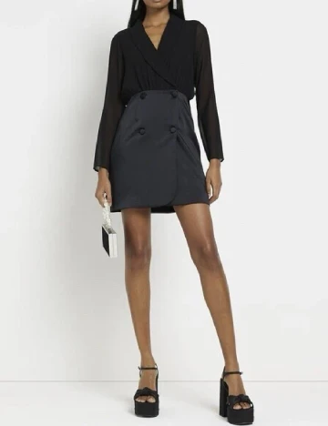 Rochie scurta River Island, negru