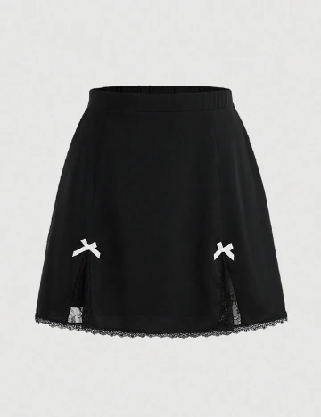 Fusta SHEIN CURVE, negru