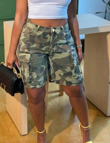 Pantaloni scurti SHEIN, army