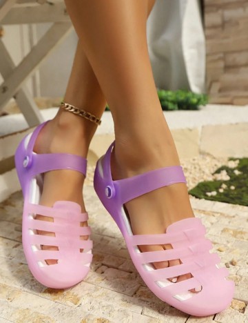 
						Saboti SHEIN, roz/mov