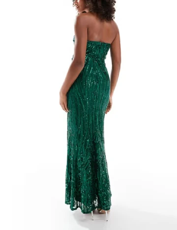 Rochie lunga TFNC London, verde