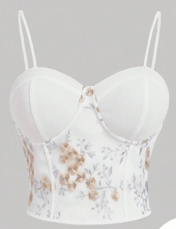 Top SHEIN CURVE, alb