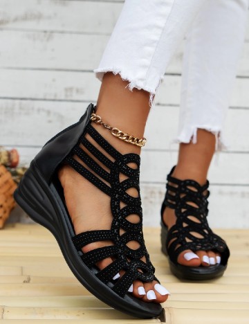 
						Sandale SHEIN, negru