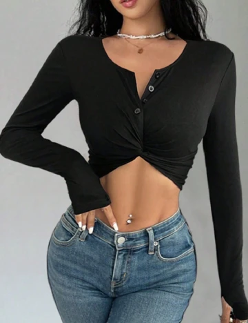Top SHEIN, negru