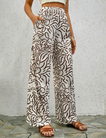 Pantaloni SHEIN, alb