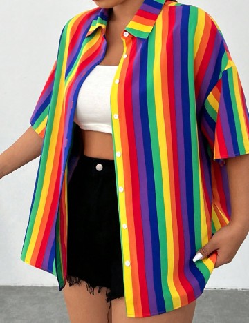 
						Camasa SHEIN CURVE, mix culori