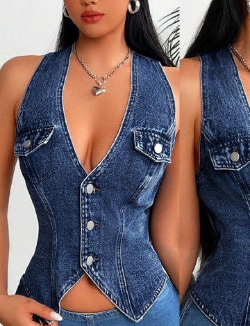 
						Vesta SHEIN, albastru